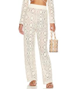 Andre Iyamah Hira Crochet Pants