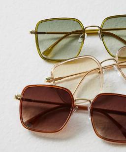 Free People Beau Square Sunglasses