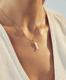 By Anthropologie Pave Cowboy Charm Necklace