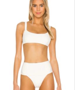 LSpace Jess Bikini Top & Desi Bikini Bottom in Cream