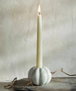 Gourd Marble Taper Candle Holder
