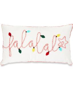 Holiday Time Falala Lumbar Christmas Decorative Pillow