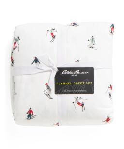 Ski Slope Flannel Sheet Set