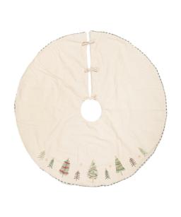 Denmark Embroidered Tree Skirt