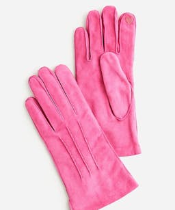 Italian suede tech-touch gloves