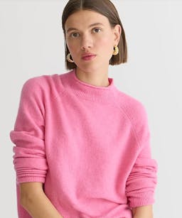 Rollneck sweater in Supersoft yarn