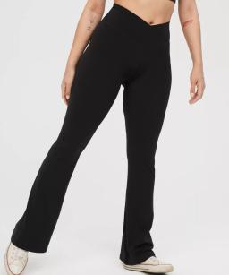 Aerie Offline Real Me High Waisted Crossover Flare Leggings